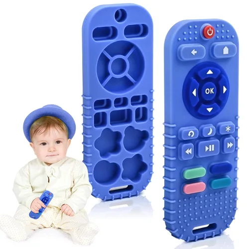 Miniatura 12 de Mordedores para aliviar la dentición, juguetes para bebés de 3 a 6 a 12 meses, regalos de silicona de grado alimenticio, control remoto, juguetes