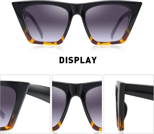 Miniatura 3 de OLIEYE Gafas de sol de ojo de gato cuadrado vintage mujeres moda pequeña cateye gafas de sol