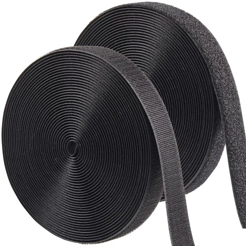 Miniatura 13 de ECOHomes Cinta de gancho y bucle para coser de 3/4 pulgadas de ancho x 33 pies para rollo de tela, tiras cosibles para coser para ropa, ropa, tela