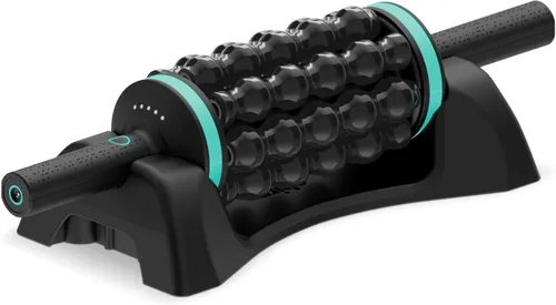 Chirp Masajeador de percusión RPM – Masajeador muscular de tejido profundo y rodillo de espalda con base manos libres, rodillo masajeador de piernas