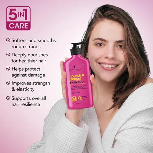 Miniatura 6 de Botanic Hearth Champú de Manteca de Karité Africana Infundido con Aceite de Jojoba, Ácido Hialurónico, Vitamina E y Ceramida Champú Aclarante