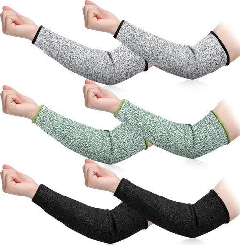 Miniatura 9 de 3 pares de protectores de brazo para piel delgada y moretones, mangas de antebrazo resistentes a cortes, manga de protección contra quemaduras