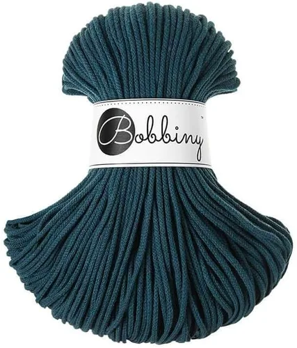 Miniatura 30 de Bobbiny Cordón de macramé trenzado junior de 0.118 in (aguamarina), 108 yardas/330 pies
