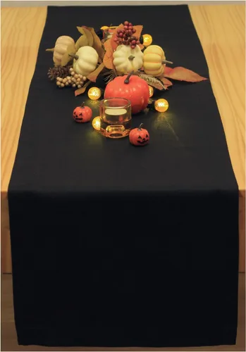 Miniatura 16 de Camino de mesa blanco de 48 pulgadas, bufanda de aparador impermeable, camino de mesa de café para exteriores, elegantes caminos de mesa de comedor