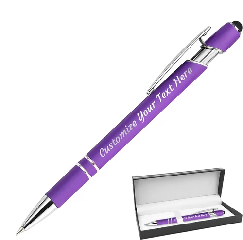 Miniatura 32 de 12 bolígrafos personalizados a granel, bolígrafos personalizados con grabado personalizado con nombre o texto, regalo ideal de aniversario