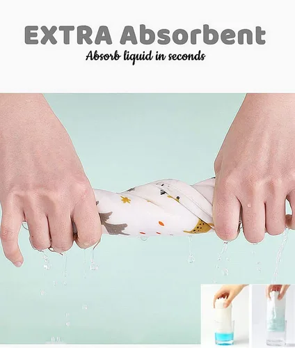 Miniatura 5 de norinori Paños de muselina para bebé, paquete de 6 paños de muselina para eructos, pañuelos, grandes, 20 x 10 pulgadas, extra suaves, absorbentes
