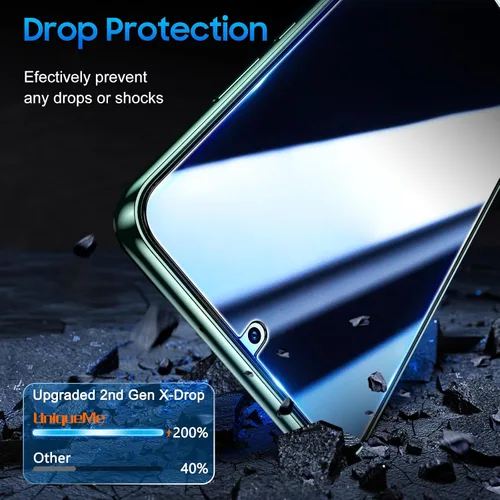 Miniatura 7 de UniqueMe Protector de pantalla de privacidad para Samsung Galaxy S22 Plus de 6.6 pulgadas, compatible con huellas dactilares ultrasónicas