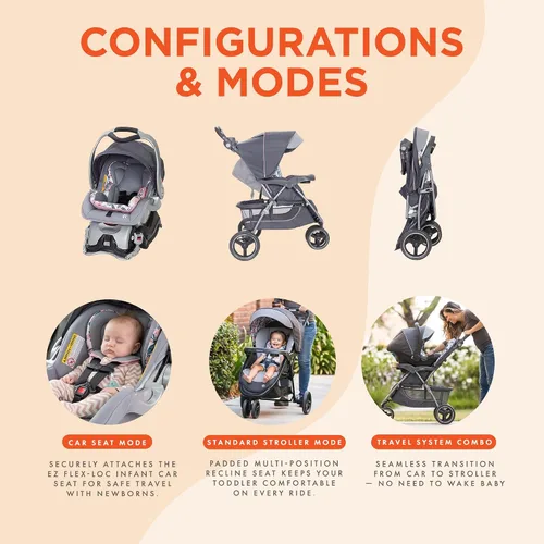 Miniatura 6 de Baby Trend Skyview Plus - Sistema de viaje para bebé color Bluebell