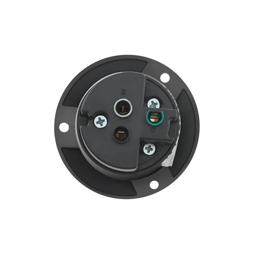 Miniatura 4 de Miady Toma de corriente con brida de 15 amperios de 125 V, NEMA 5-15 receptáculo de tomas de corriente con bridas con cubiertas delanteras