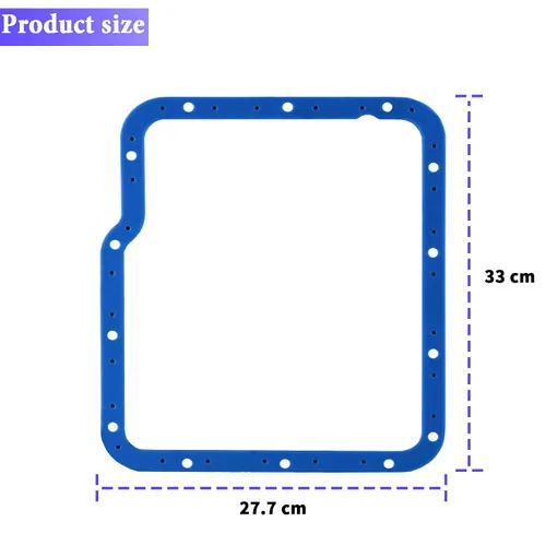 Miniatura 2 de 93100 Transmission Oil Pan Gaske para Powerglide, se adapta a Moroso 42000/42001 sartenes, no necesita sellador