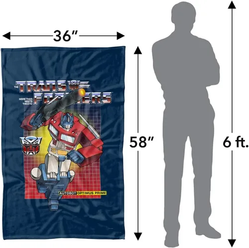 Miniatura 4 de LOGOVISION Transformers Bumblebee - Manta polar de 36 x 58 pulgadas