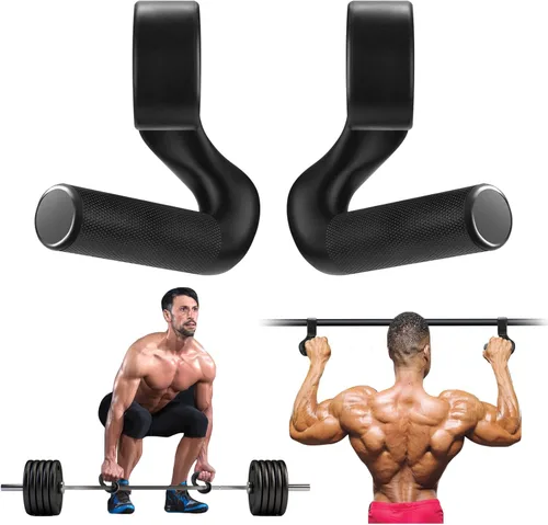 Manijas de agarre neutro para tracción - Manijas resistentes multiusos para tracción y peso muerto - Manijas ergonómicas de entrenamiento y