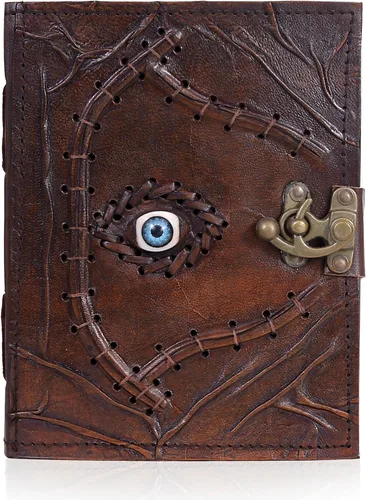 Miniatura 7 de cuero Hocus Pocus Libro de hechizos Diario de cuero para el mal de ojo, libro de hechizos Girmoire Regalos
