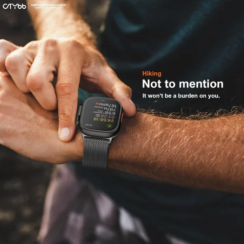Miniatura 7 de Correa de malla milanesa compatible con Apple Watch Band de 1.929 in 1.811 in 1.772 in 1.732 in 1.654 in para hombres y mujeres, correa de metal más