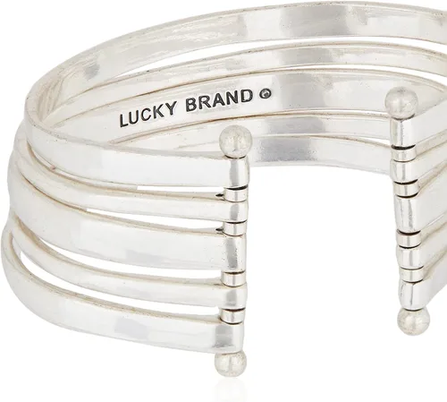 Miniatura 2 de Lucky Brand Pulsera de varias filas, plata, Metal