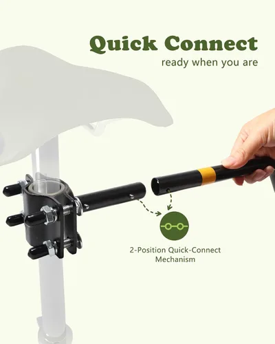 Miniatura 4 de Correa de bicicleta para perros – Accesorio de bicicleta manos libres para perros, absorción de golpes segura, longitud ajustable, fácil de instalar