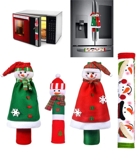 Miniatura 10 de Fundas para manijas de refrigerador, juego de fundas para manijas de electrodomésticos de cocina, horno microondas, nevera o lavavajillas, protector