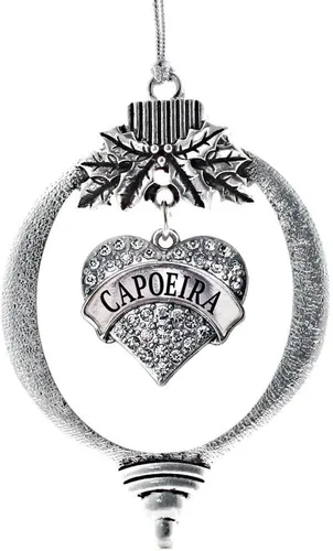 Miniatura 88 de Inspired Silver - Red Merry - Adorno de Navidad plateado - Adorno de árbol de Navidad con dije de corazón con circonita cúbica - Decoración colgante