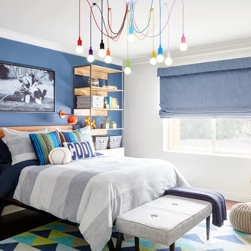 Miniatura 6 de Lámpara Colgante de Araña Colorida, Luminarias Divertidas para Niños, Lámpara de Techo Ajustable DIY para Habitación de Niñas y Niños, Sala
