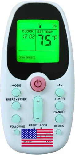 CHOUBENBEN Mando a distancia para aire acondicionado Arctic King WTW-12ER5a WTW-14ER5a WTW-08ER5a WTW-10ER5a WWK18CR62N AC
