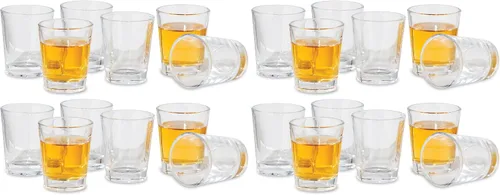 Miniatura 8 de Oggi Vasos de chupito con base pesada, juego de 6 vasos de chupito de vidrio real, diseño fresco y clásico, regalos ideales para padrinos de boda