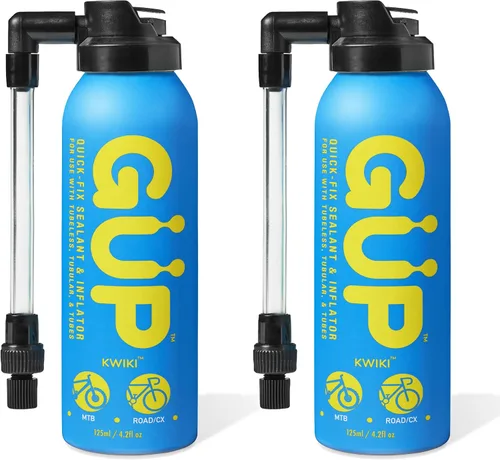 G U P (GÜP Kwiki) Sellador e inflador de neumáticos de fijación rápida; para bicicleta de montaña, carretera, ciclocross, grava; sella y reparación