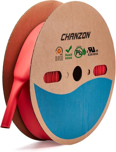 Miniatura 23 de CHANZON - Tubo termorretráctil de poliolefina de 2:1, relación 3/16" (5mm), rollo de 8 pies (2.5M de longitud total), funda transparente