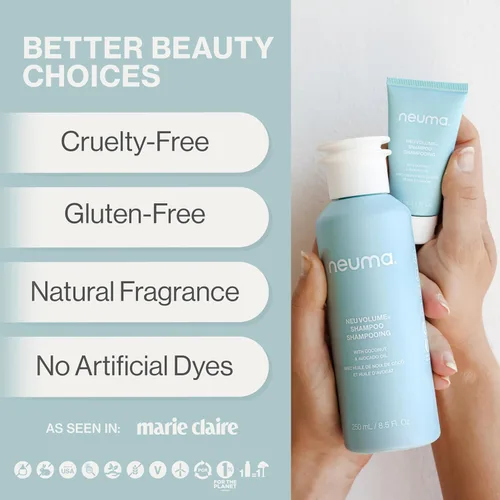 Miniatura 4 de Neuma Neu Volume Shampoo 1 Fl. Oz Hinojo, Ylang Ylang, Pachulí y Vainilla, Tamaño Viaje Champú Sin Sulfato