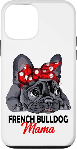 Miniatura 16 de iPhone 13 Pro Max Frenchie Mama Lindo Bulldog Francés Perro Mamá Divertido Estuche de Regalo para Mujer