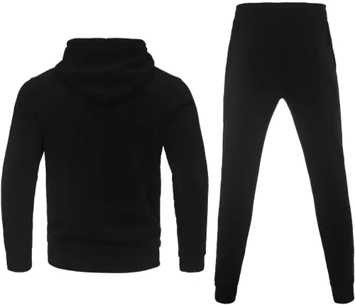 Miniatura 2 de Conjunto deportivo de forro polar con capucha para hombre, 2 piezas, conjunto casual para correr