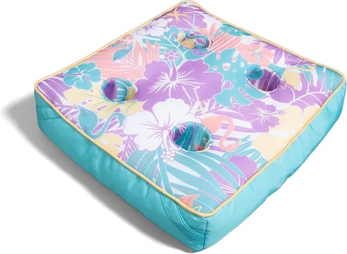 Miniatura 20 de Big Joe Captain's Float - Tumbona para piscina, no necesita inflado, malla de doble cara con rayas náuticas americanas, tela de drenaje rápido, 3