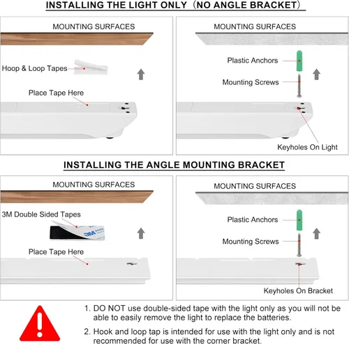 Miniatura 6 de BIGMONAT Luz LED para Debajo del Gabinete, Luces de Barra LED RGB de Cambio de Colores Operadas con Batería con Control Remoto, Luces LED Multicolor