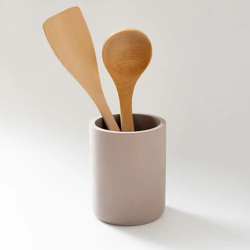 Selegna Soporte de utensilios de secado instantáneo para encimera de cocina, organizador de utensilios de cocina de piedra de diatomita, organizador