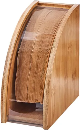 Kichvoe Soporte de filtro de café con forma de ventilador, estante de almacenamiento de papel de café, contenedor de papel de filtro de café,