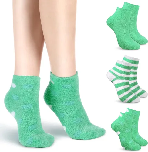 Miniatura 17 de Tarpop 3 pares de calcetines de aloe para mujer, calcetines de spa hidratantes para el día de San Valentín, para pies secos y agrietados, gel
