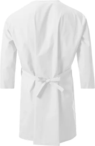 Miniatura 2 de 7 Encounter Bata envolvente unisex multifuncional con mangas 34, Blanco