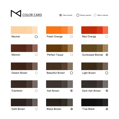 Miniatura 8 de Pigmento líquido cosmético M para cejas en polvo para cejas, nano cejas, maquillaje permanente de sombreado, uso en máquina, sin mezcla, solo