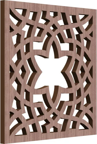 Miniatura 47 de París - Paneles de pared decorativos de madera con calado, extra pequeños, 7 3/8 pulgadas de ancho x 7 3/8 pulgadas de alto x 1/4 pulgadas de alto