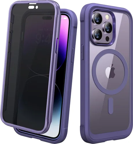 Miniatura 120 de Diaclara - Funda compatible con iPhone 11, carcasa resistente de cuerpo completo con protector de pantalla integrado sensible al tacto y Transparente