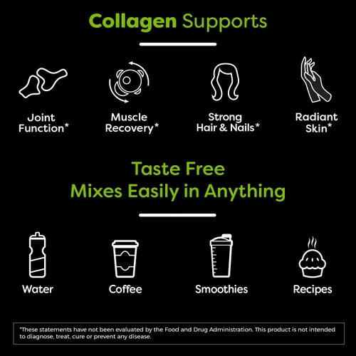 Miniatura 4 de Orgain Proteína en polvo de péptidos de colágeno hidrolizados alimentados con pasto, apto para dieta paleo y cetogénica, suplemento de aminoácidos