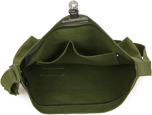 Miniatura 97 de Covelin - Bolsa de hombro informal de lona para mujer, estilo bohemio y retro, bolsa de mano, bolso cruzado, tamaño grande