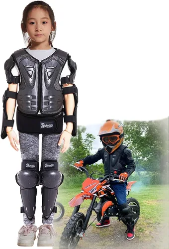 Reomoto Kids Full Body Protector Youth Dirt Bike Gear for Motorcycle Cycling Skiing Motorbike Riding Bike Vest with Knee Elbow Protectors