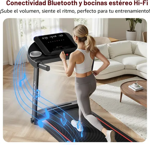 Miniatura 2 de RHYTHM FUN 8.0 MPH Treadmills for Home, Running Walking Pad Treadmill with Incline up to 8%, Foldable Treadmill with Handle Bar, Low Noise Walking