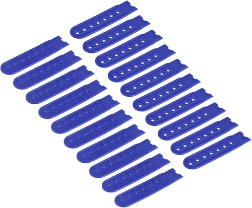 Miniatura 14 de uxcell Tapa de correa Snapback, agujeros de plástico ajustable sombrero broche hebilla reemplazo para reparación de tapas