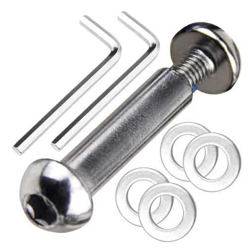 Miniatura 20 de M8 - Juego de tornillos Allen para eje de acero al carbono de grado 0.346 x 1.102 in x 3.386 in para delantero trasero 2 3 4 ruedas Stunt Scooter 35