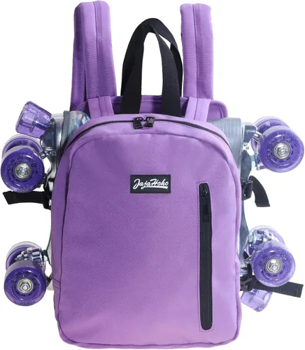 Miniatura 10 de JajaHoho Bolsas para patines de ruedas para mujeres y hombres, mochila multifuncional deportiva para patines de ruedas, patines de hielo, patines