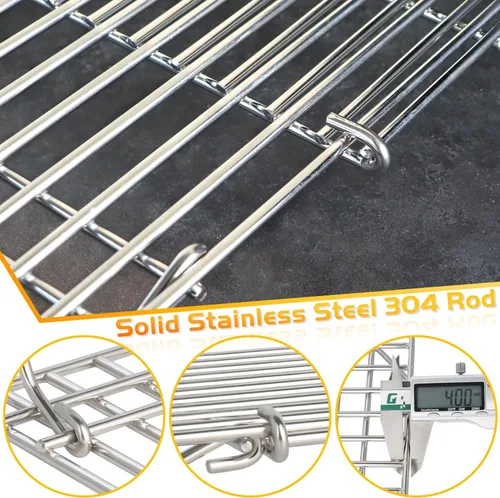 Miniatura 3 de Rejilla para parrilla Blackstone Rejilla de calentamiento Taco Perros Calientes Estante superior para Weber Pit Boss Nexgrill Mesa Plana BBQ Cocina
