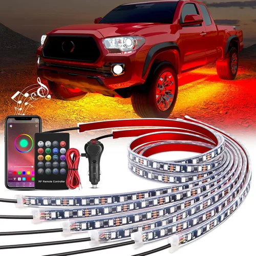 Miniatura 10 de Nilight - Tira de luz para plataforma trasera de camión de 48 pulgadas con marco de aluminio, tira de luz LED de triple fila de 780 LED con luces