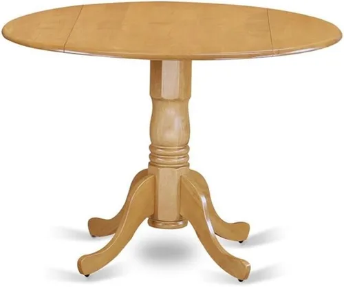 Miniatura 3 de East West Furniture Dublin - Juego de comedor de madera de 5 piezas con asiento de cojín en roble 2-Roble