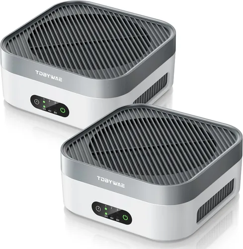 Purificador de aire H13 True HEPA para mascotas, paquete de 2 unidades para dormitorio de hasta 1200 pies cuadrados, purificador de aire True HEPA